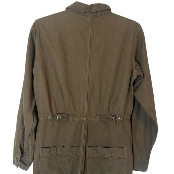 Free People Women's Gia Jumpsuit- Army Green Coveralls- Size XS - Picture 12 of 16